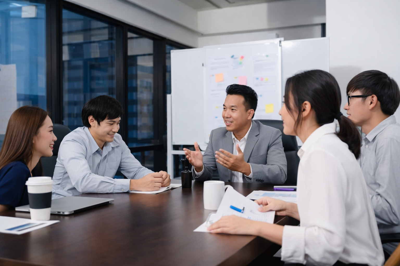 C3 Core team collaborating in modern office